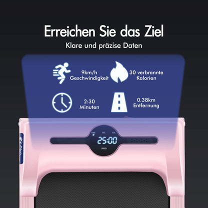 BLACK LORD Elektrisches Laufband Geh-Pad Zuhause Büro Fitnessstudio Fitness, Rosa