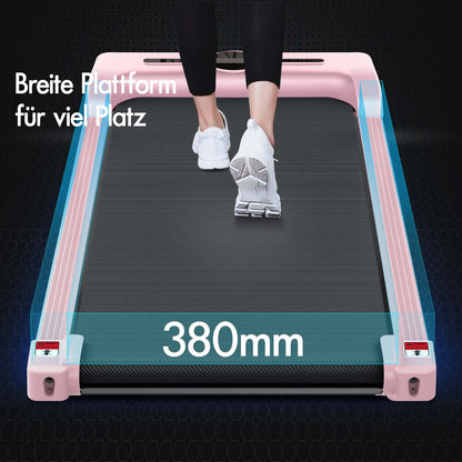 BLACK LORD Elektrisches Laufband Geh-Pad Zuhause Büro Fitnessstudio Fitness, Rosa