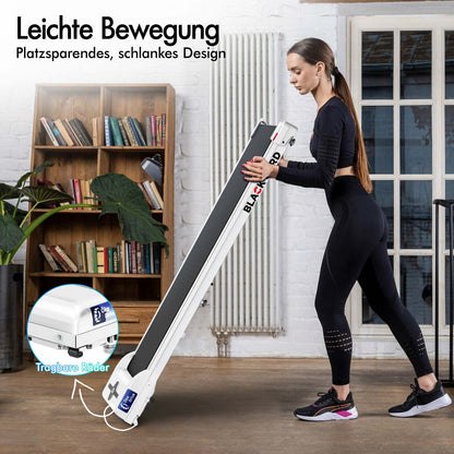 BLACK LORD Elektrisches Laufband Geh-Pad Zuhause Büro Fitnessstudio Fitness, Weiß