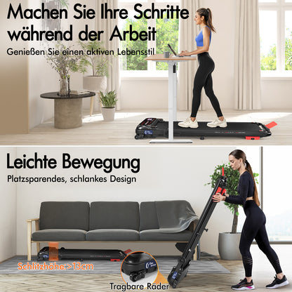 BLACK LORD Laufband Elektrisch Laufmatte  Neigung Stoßdämpfer Faltbar Schwarz