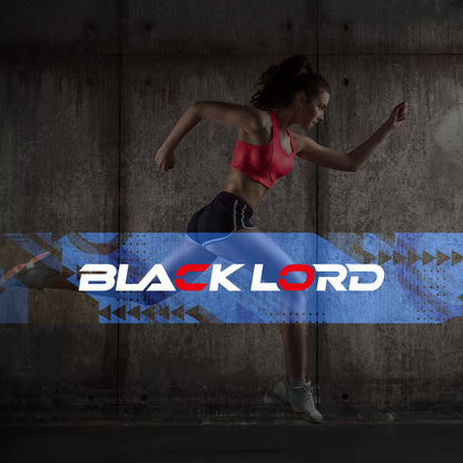 BLACK LORD Laufband Elektrisch Tretmühle  Zuhause Büro Fitnessstudio Steigung, Schwarz