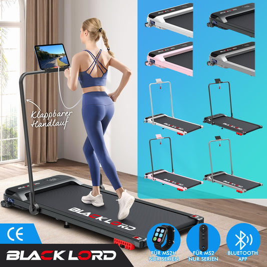BLACK LORD Laufband Elektrisch Laufband Zuhause Büro Fitnessstudio Steigung