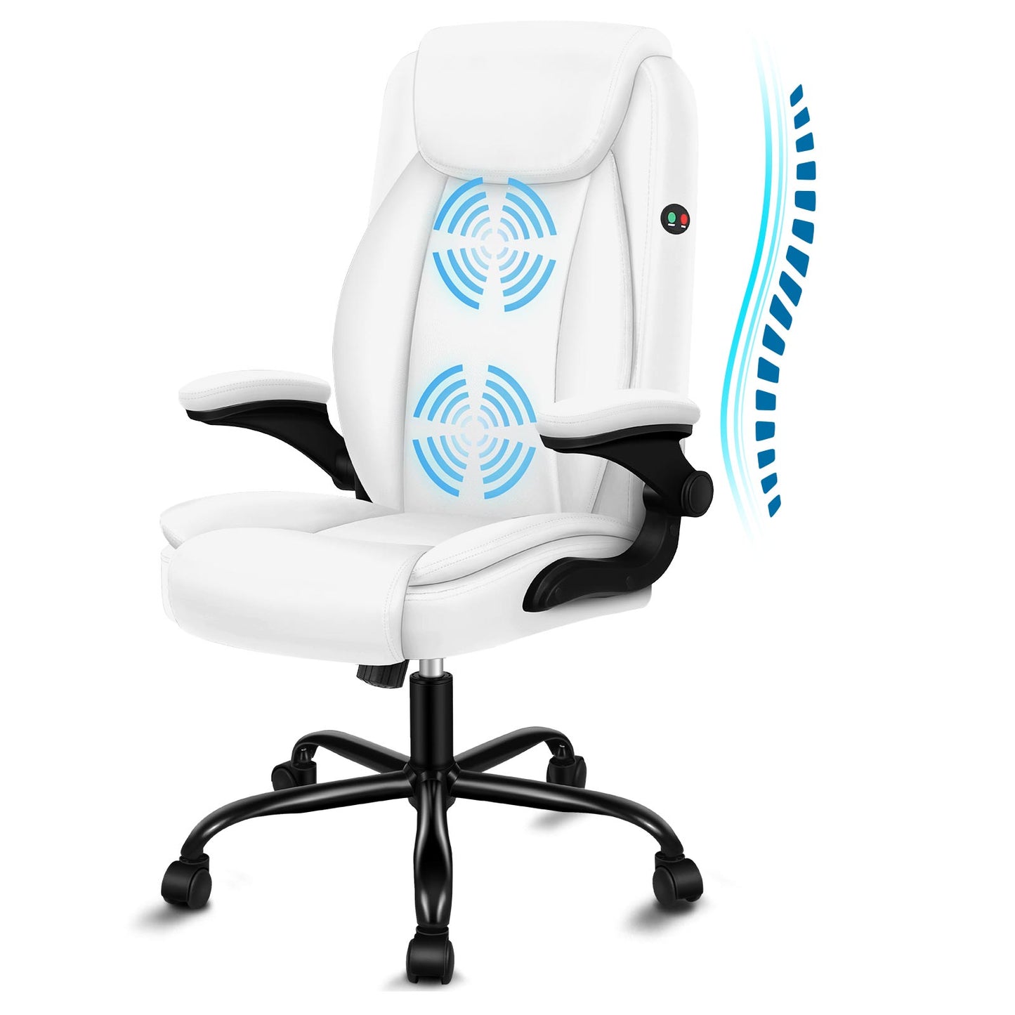 ALFORDSON Massage Bürostuhl Chefsessel Gepolstert Computerstuhl Gaming-Sitz