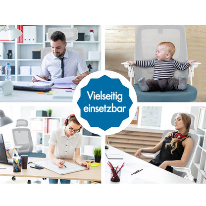 ALFORDSON Mesh-Bürostuhl Executive-Stoffsitz Neigbar für Gaming Renncomputer