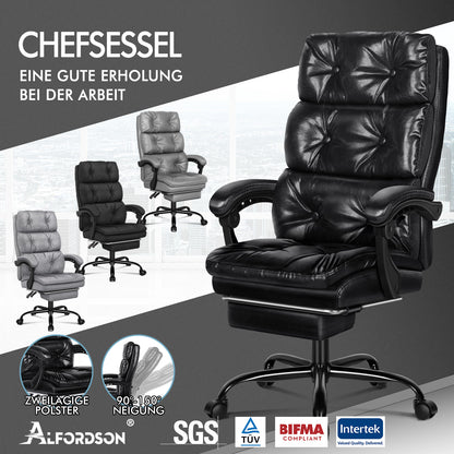 ALFORDSON Bürostuhl Executive Computer Stoff Sitz Racing Arbeit Recliner