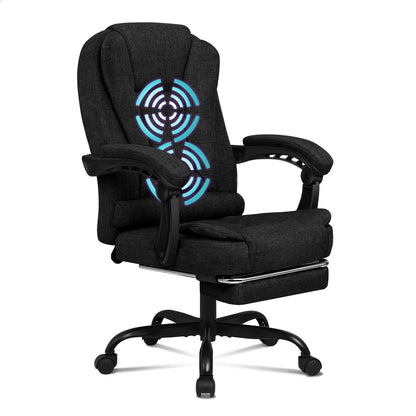 ALFORDSON Massage Bürostuhl mit Fußstütze Executive Gaming Sitz
