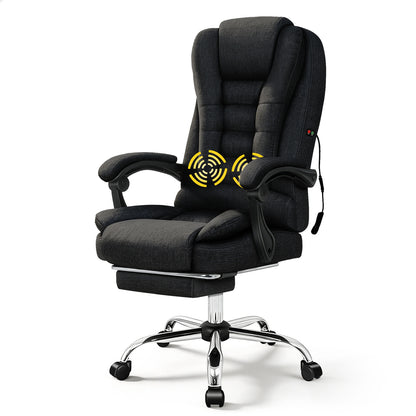 ALFORDSON Massage-Bürostuhl Executive Gaming Racing Sitz PU-Leder Stoff