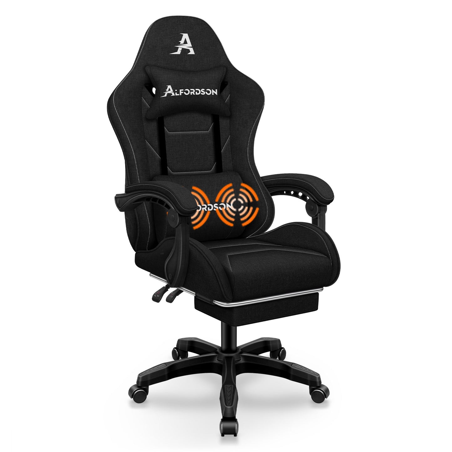 ALFORDSON Massage Bürostuhl Gaming Executive Sitz Leinenstoff Computer Racer