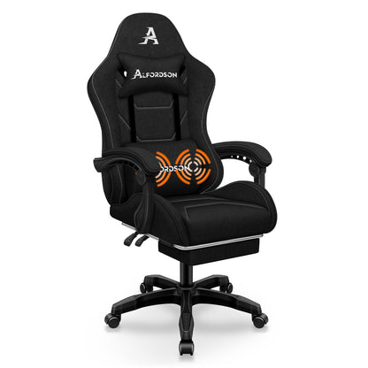 ALFORDSON Massage Bürostuhl Gaming Executive Sitz Leinenstoff Computer Racer