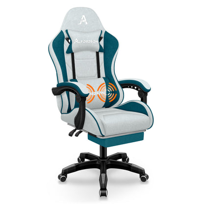 ALFORDSON Massage Bürostuhl Gaming Executive Sitz Leinenstoff Computer Racer