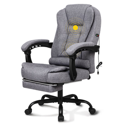 ALFORDSON Massage Bürostuhl mit Fußstütze Executive Gaming Sitz