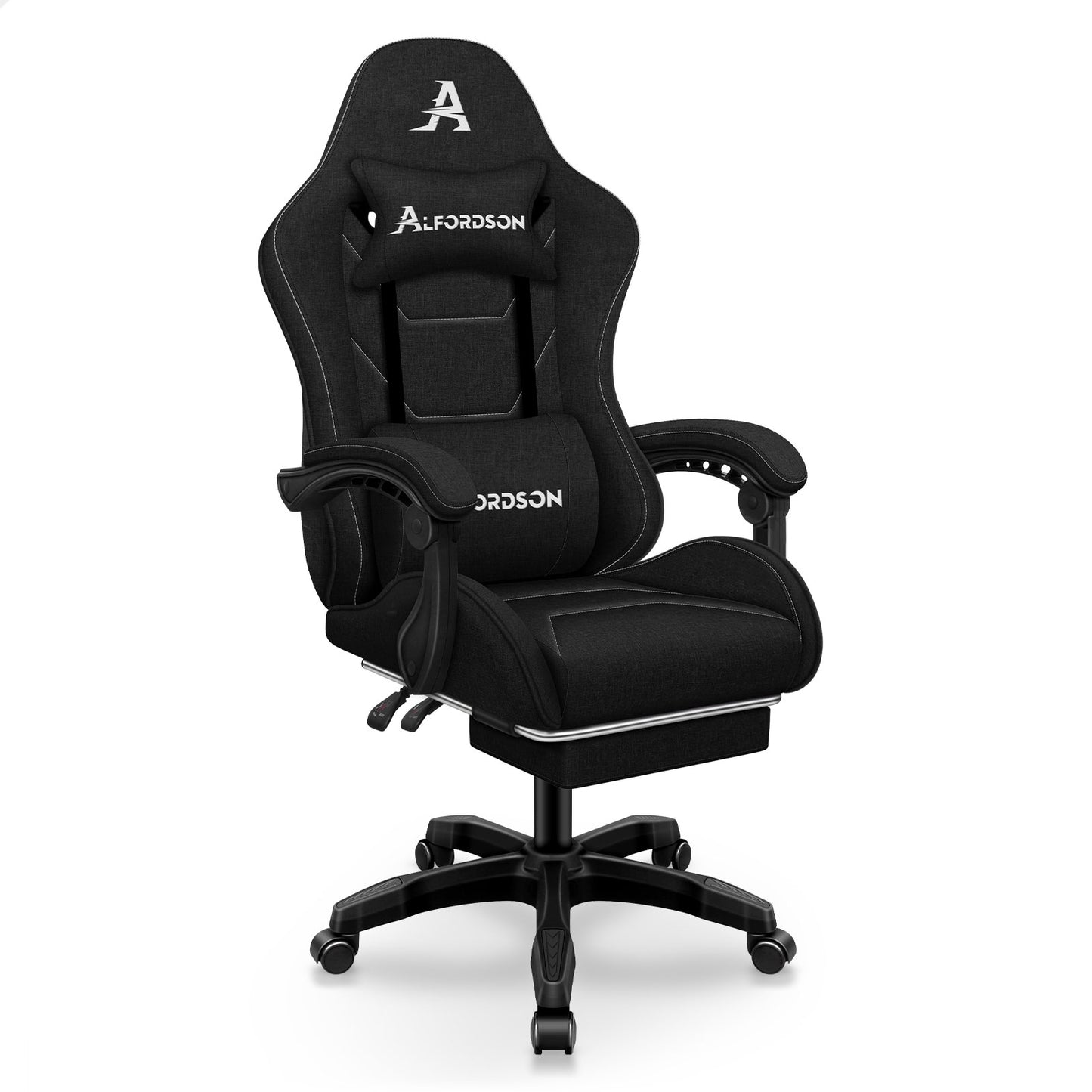 ALFORDSON Massage Bürostuhl Gaming Executive Sitz Leinenstoff Computer Racer