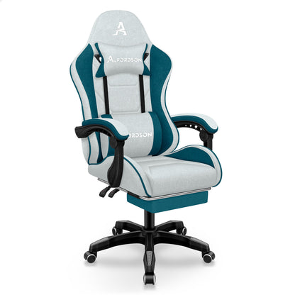 ALFORDSON Massage Bürostuhl Gaming Executive Sitz Leinenstoff Computer Racer